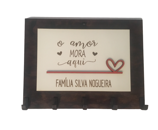 PORTA CHAVES O AMOR MORA AQUI