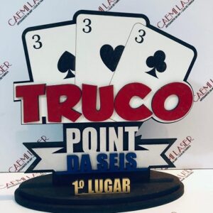 TROFÉU PERSONALIZADO TRUCO