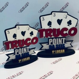 TROFÉU PERSONALIZADO TRUCO