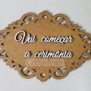 PLACA PARA CASAMENTO