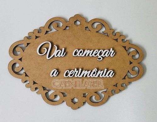 PLACA DE CASAMENTO