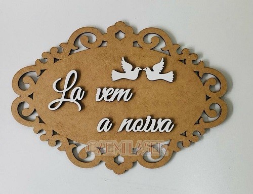 PLACA DE CASAMENTO